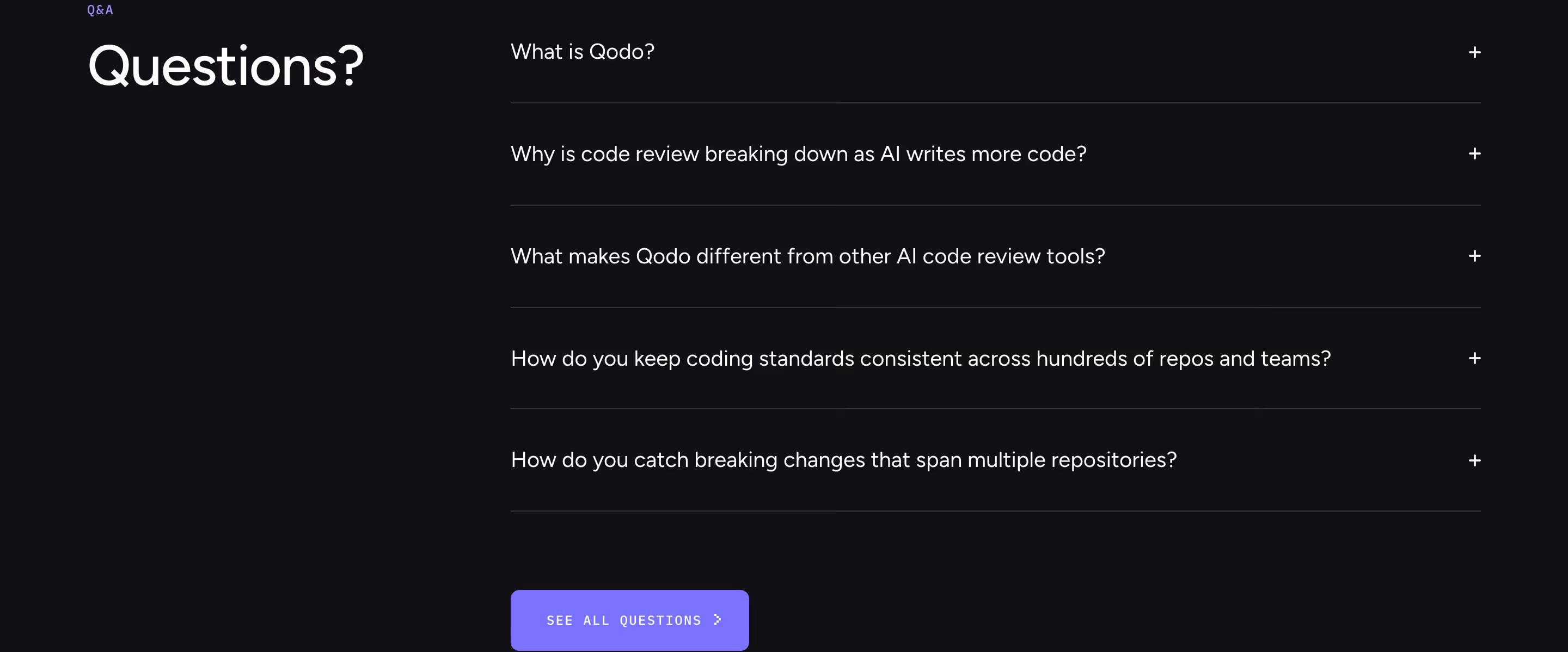 Qodo faq design — Engineering & Infrastructure