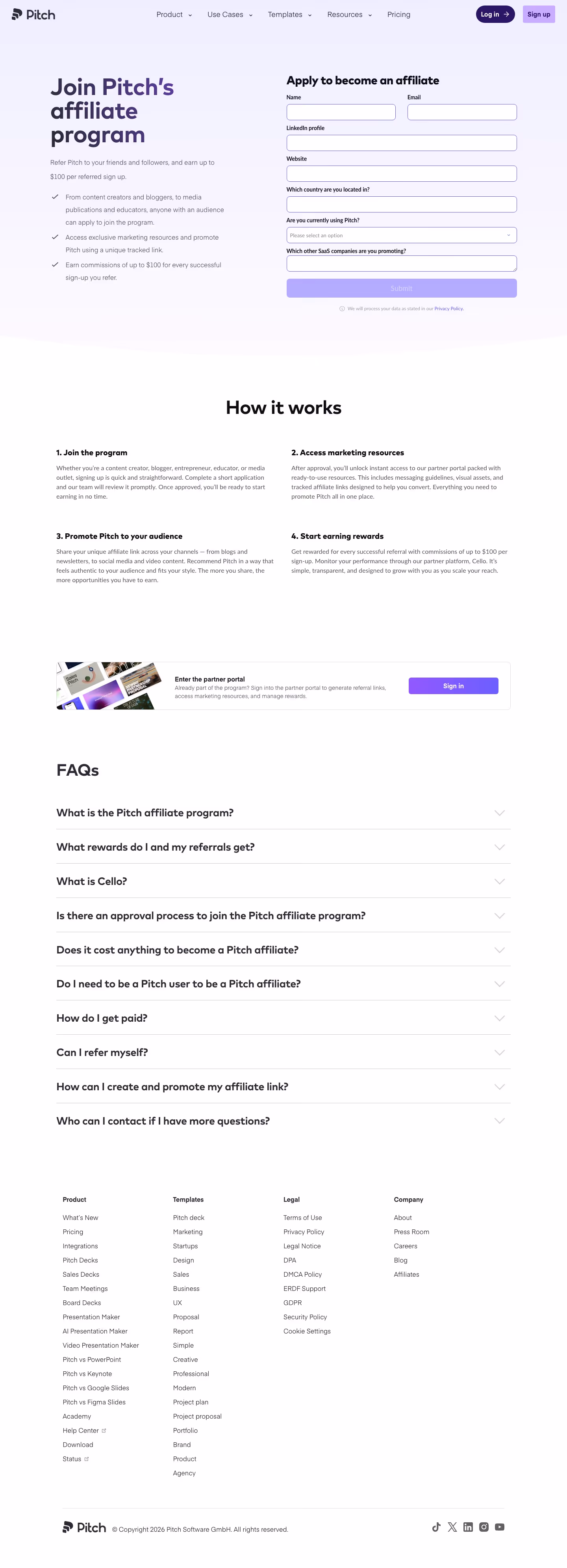 Pitch affiliate — Productivity & Collaboration