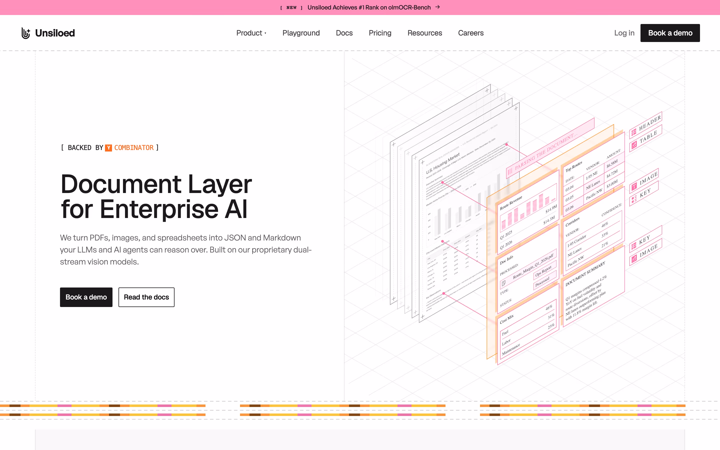 Unsiloed hero design — Engineering & Infrastructure