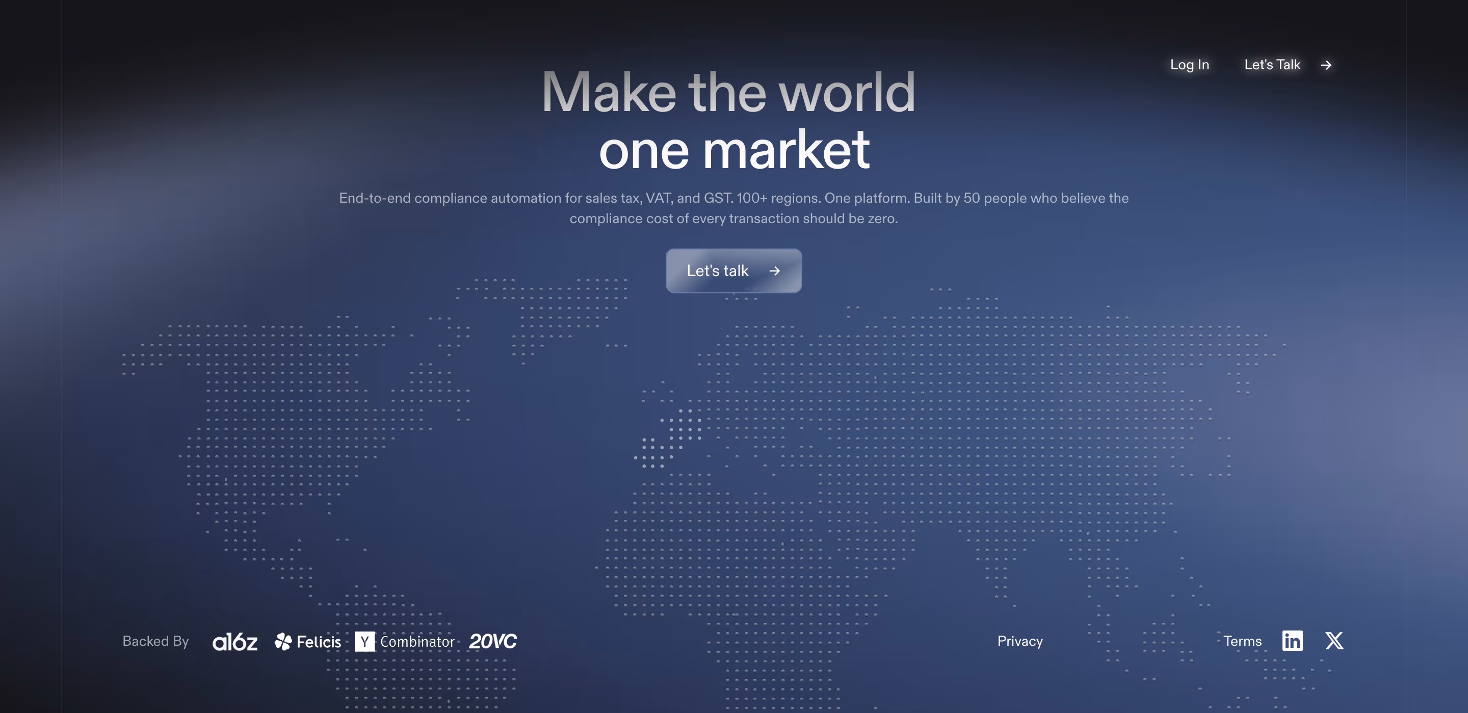 Getsphere Footers section design