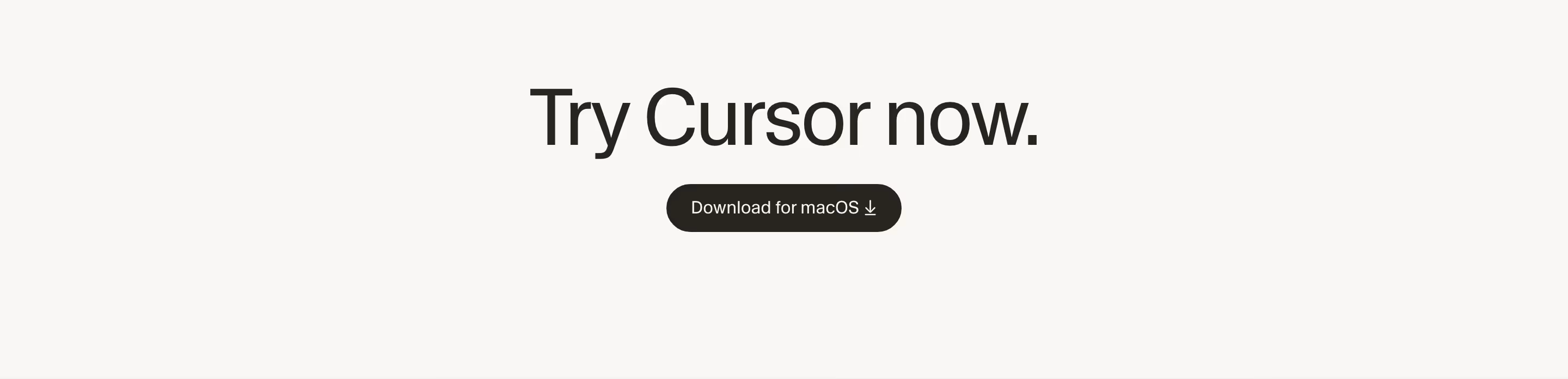 Cursor CTAs section design