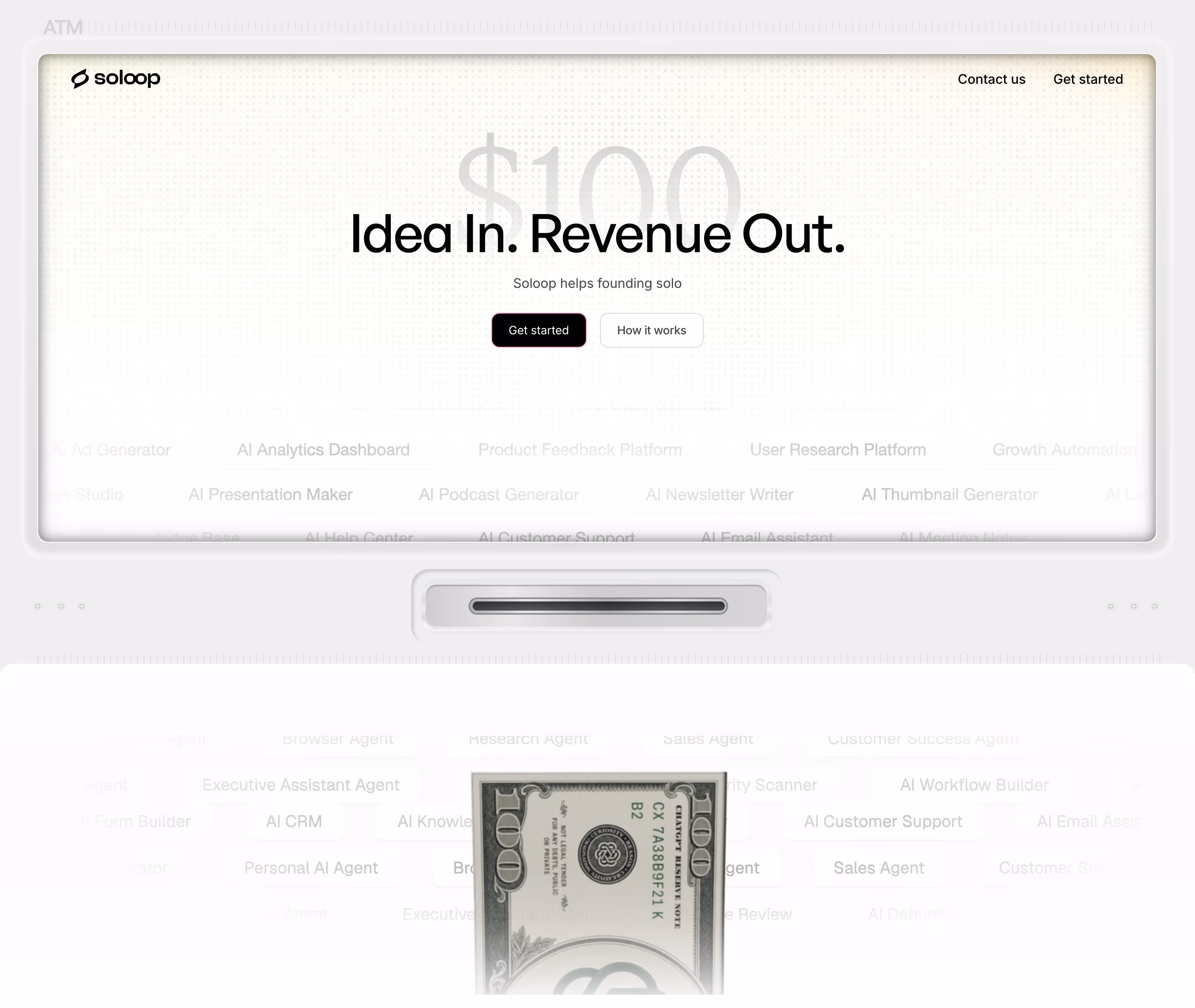 Soloop hero design — Finance & Commerce