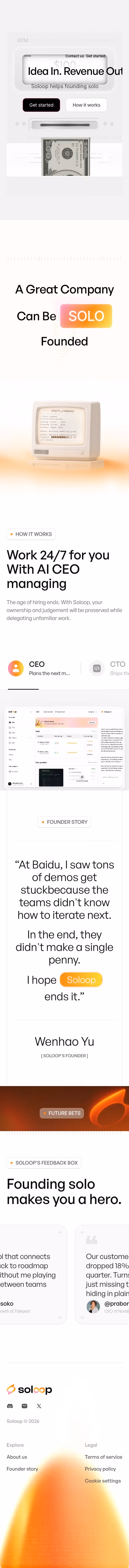 Soloop mobile design — Finance & Commerce