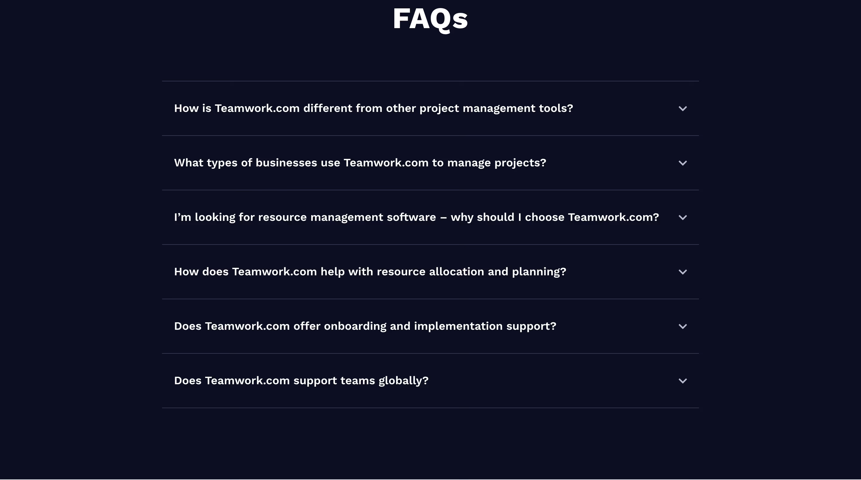 Teamwork faq design — Productivity & Collaboration