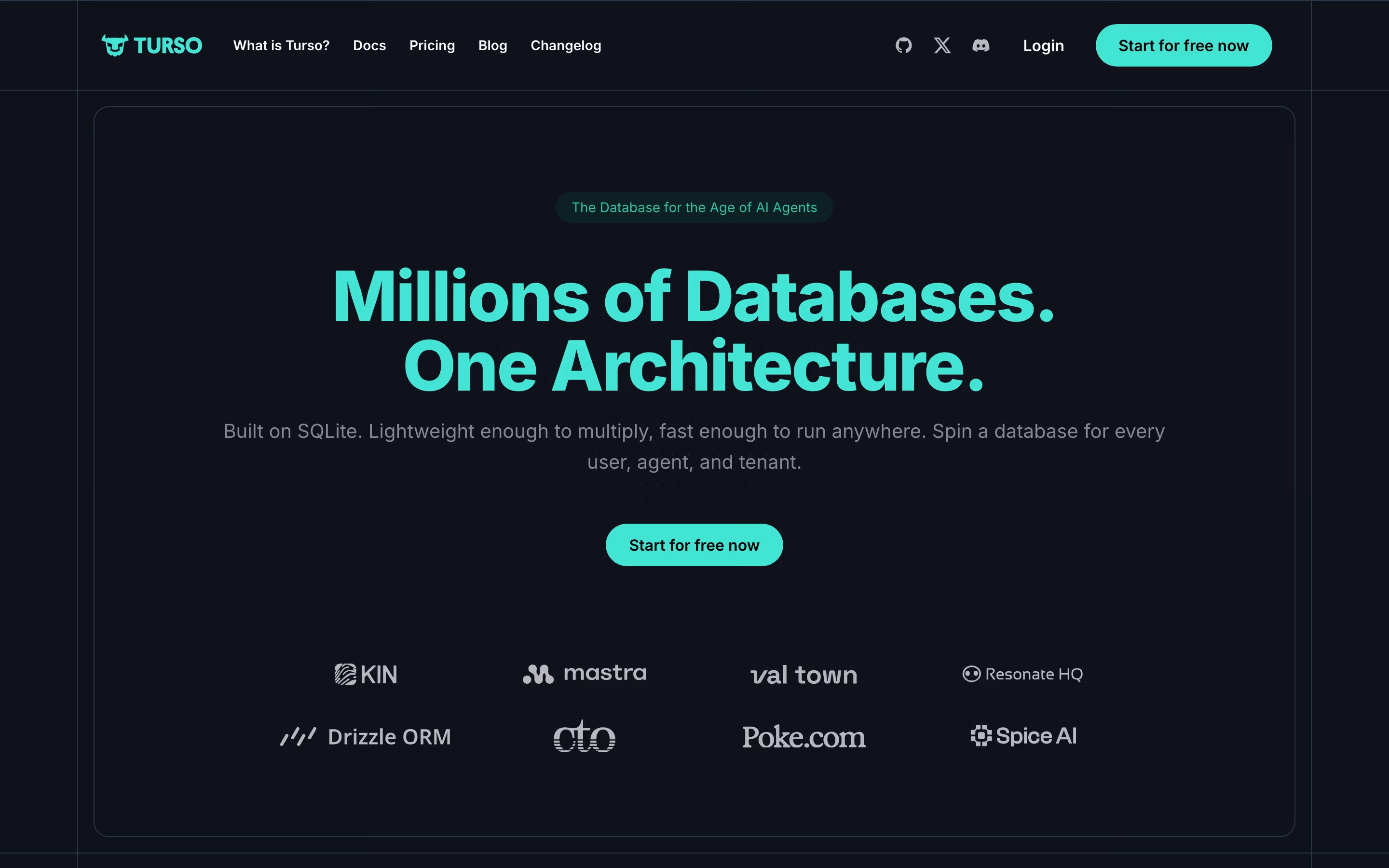 Turso hero design — Engineering & Infrastructure