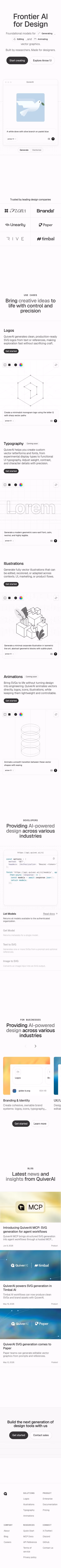 Quiver mobile design — Design & Creative